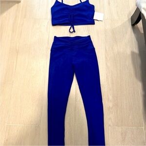 NWT Beyond Yoga Blue Crop Top